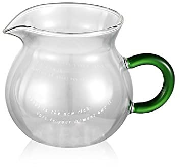 NEBE Bricco Latte Brocca di Zucchero di Vetro Brucca Trasparente GRANZO Barca Grande Brocca da Latte Adatto for lavastoviglie e Frigorifero 3 Pezzi Salsiera(C)