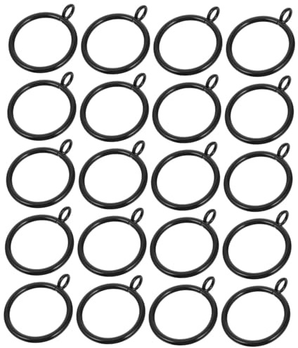 MAGICLULU 20 Anelli per Aste per Tende Resistenti con Ganci Ad Occhiello Ganci per Aste per Tende Romane in Metallo Accessori Hardware