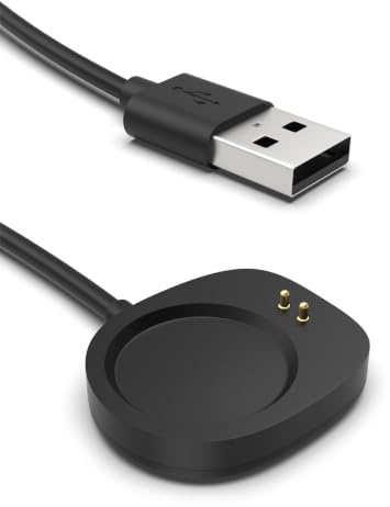 Sinoacc för Amazfit Watch laddningskabel kompatibel med Active Max/Bip Max | Balance 2/3/Active 3 Premium/T-Rex 3 Pro/Ultra 2 hållbar laddare, snabbladdning, inbyggt skydd, för hem, kontor och resor