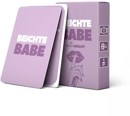Kartenvibe – Beichte, Babe – Spicy Trinkspiel für Frauen mit frechen Beicht-Karten | Perfekt für Mädelsabende, Girls’ Nights & Wilde Partys