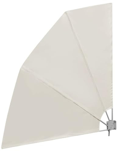 Homgoday Terrassenmarkise Wandmontage | Faltbar | Creme | Stahlrahmen | UV-beständig | 210x210cm Model41576