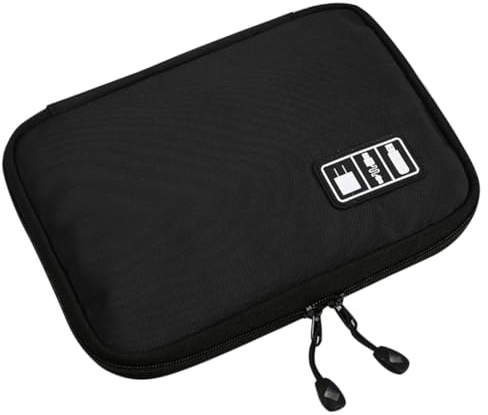 LIGIGWASH Bolsa Organizadora de Cables Portátil para Viaje Estuche con Gran Capacidad para Cargadores Auriculares y Accesorios Electrónicos Protección contra Arañazos Fácil Apertura y