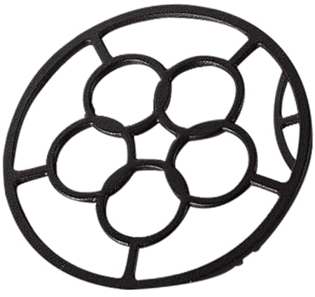 Veemoon Rejilla Antideslizante para Wok y Ollas, Anillo De Soporte De Hierro Fundido para Estufas De Gas y Hornillos Portátiles, Adecuado para Cocinar Al Aire Libre Casa