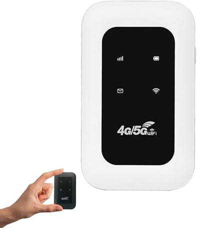 WiFi portatile per tutte le reti, router da viaggio, router wireless Rete mobile per viaggi, computer pubblici, affari, camper (White)
