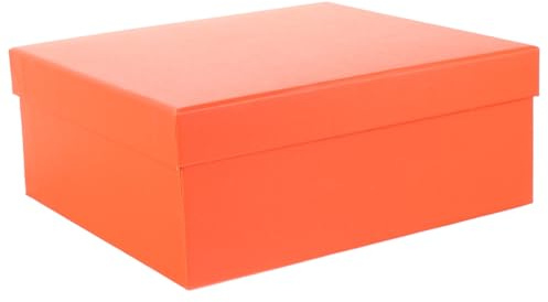 SAFIGLE Eingewickelte Geschenkschachteln aus Papier mit Glatter Oberfläche Sichere Geschenkverpackungskasten für Schule und Outdoor Reisen in Orange