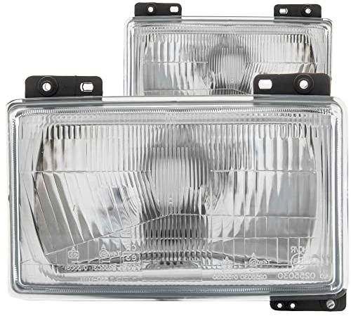 Halogen Scheinwerfersatz Scheinwerfer Satz Hauptscheinwerfer Set links (Fahrerseite) rechts (Beifahrerseite) H4 passend für Ducato Pritsche/Fahrgestell 290 290_