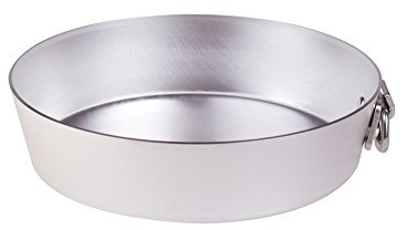 Pentole Agnelli ALMA14326 Alluminio Professionale 3 mm, Tortiera Conica con Anello, 26 cm