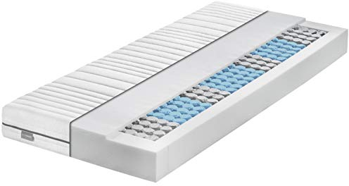 Traumnacht Komfort 7-Zonen 500er Tonnentaschenfederkernmatratze mit Viskose Bezug Härtegrad H3 (mittelfest) - bis 100 kg, 90x200cm, Öko-Tex zertifiziert, produziert nach deutschem Qualitätsstandard