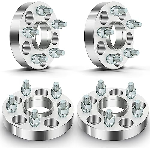 ECCPP 4PCS 5x110 1 Hubcentric Wheel Spacers 5 Lug 12x1.25 Studs 65.1mm CB fits for 2015-2017 for Chrysler 200 |2013-2016 for Dodge Dart| 2014-2018 for Jeep Cherokee |2015-2017 for Jeep Renegade
