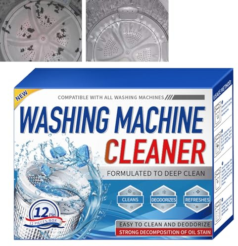 Pastiglie Pulitore per Lavatrice, Compresse Detergenti per Macchina, Prodotto Cura per Pulizia Profonda Della Lavatrice