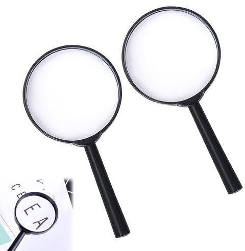 2 Stück Lupen, Kinder-Lupen, Lupe Kinder, Kinder Lupe, Lupe Kinder Forscher, Lupen Kinder, Kinder Lupe, Kinderlupe, Spielzeug Mitgebsel Für Kinder Aus Kunststoff Acryl Party