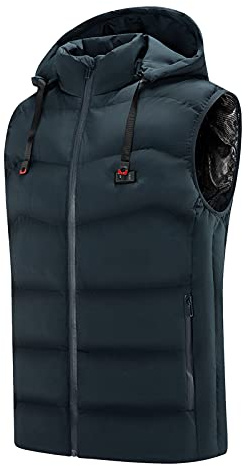 Kelandoom Gilet Chauffante Homme Femme,Manteau Chauffante Homme À Capuche Chauffante Veste 3 Modes De Chauffe Vêtement De Chauffage Pls Zones Pour Hiver Moto Pêche Chasse Chauffage Camping