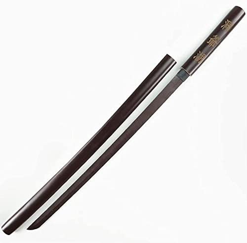 100 cm katana i samurai trästärar Bokken designad för gåvor, dekoration, cosplay, accessoarer, display, kendo träning träsvärd animama svärd svärd-Wooden Sheathed Brown Blade