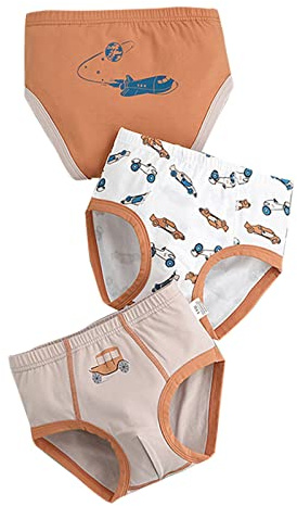 Boxer Bambino, Slip Ragazzo per per 3 Pezzi Pantaloni per Mutande Morbide Slip Car Cartoon Stampa Pantaloni per Mutande per No (K 8-9 Anni)