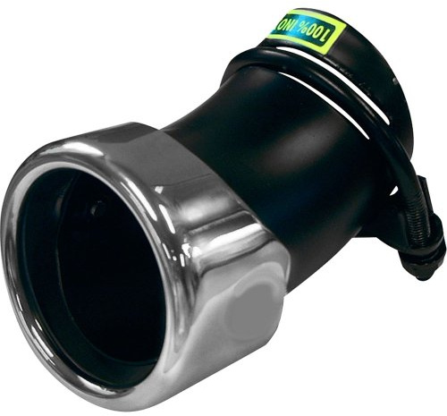 AutoStyle Endrohr Edelstahl - rund 76mm - verstellbar | 45-55mm Anschluß