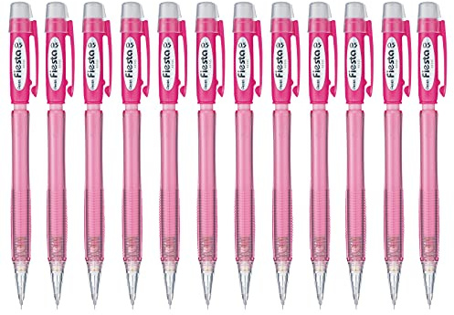 Pentel Fiesta AX105 Druckbleistift, 0.5 mm, Härtegrad HB, rot (12 Stück)