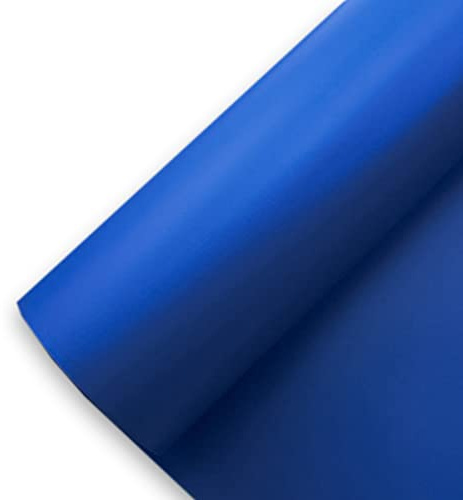 Könighaus (9,2€/m2) Blau Matt Autofolie 100 x 152 cm blasenfrei mit Anleitung