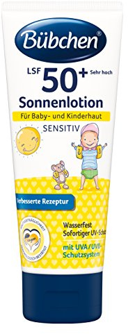 Bübchen Sensitiv - Lozione solare SPF 50+, tubo da 100 ml