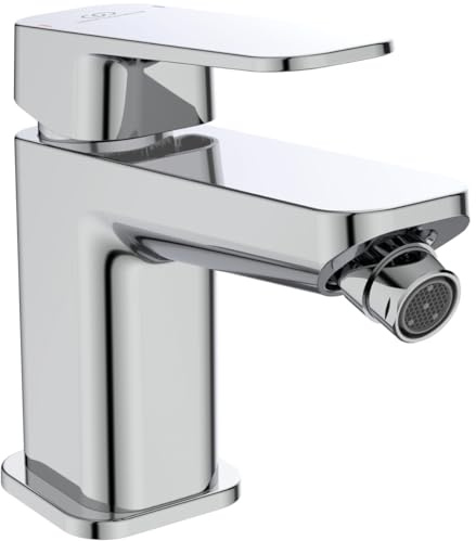 Ideal Standard Tonic II Bidetarmatur mit Ablaufgarnitur – Wassersparende Einhebel-Armatur in Chrom