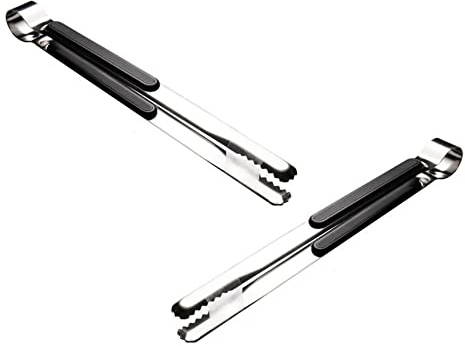 2 x Kochpinzette 25,5 cm lang | Küchenpinzette | Grillpinzette | universal Küchenzange | Grillzange Edelstahl | Shiha Kohlezange | Buffetzange | Gourmetzange | Gebäckzange Servierzange Eiswürfelzange