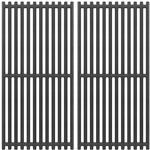 BBQ Future 17 Grill Grates for Charbroil 2-Burner Tru-Infrared Gas Grills 463644220 463642316 463632320 463632520, Cast Iron Cooking Grid Replacement Part G369-0030-W2 for Charbroil Grill Parts