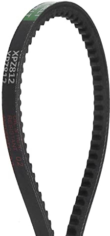 sourcing map XPZ812 Gezahnte Keilriemen 32,29(820mm) Draußen Umfang 10mm Breite 8mm Höhe Gummi Zahnriemen Flachriemen Für Getriebe Schneefräse Kraftübertragung
