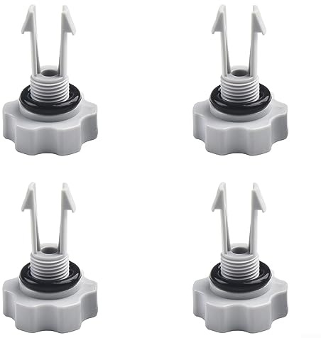 URPIZY Piezas de repuesto para bomba de filtro de piscina # 10460 válvulas de liberación de aire con juntas tóricas para bomba de filtro para Intex (4 piezas)