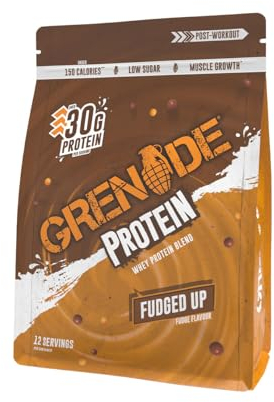 Grenade Whey Blend High Protein Powder, Low Sugar with 30g Protein per Serving, (12 Servings) - Fudged Up, 480 g (Pack of 1)