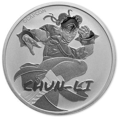 2022 Tuvalu - Perth Mint - Chun Li Street Fighter - 1 oz Silber Silbermünze nur 15.000 1 Oz 1 unze Silbermünze Silber silver coin