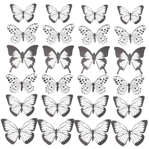 Wandaufkleber Schmetterling Pvc 48 Stück 3d-wanddekoration