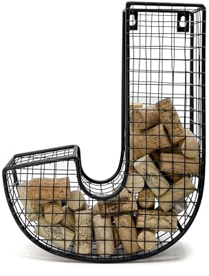 Oeno Wine Cork Holder Metal Display Collector Full Alphabet Display Letters & More (J)