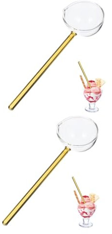 Alipis 2 Pz cucchiaio di cucchiaio caffè zuppa scoop creativo ice cream scoop cucina i minestra dessert ristorante buca