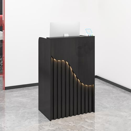 Empfangstheke, Rezeptionstheken Mit Offener Ablagefläche Und 1 Abschließbaren Schublade, Verkaufstheke, Laden-Theke, Empfangstresen, Rezeptionsmöbe, Für Klinik，Salon, Lobby (Color : C, Size : 60cm)