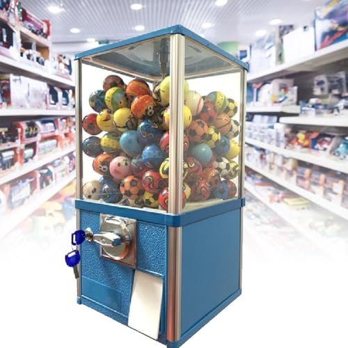 XEEAOFE SüßIgkeitenautomat, Automatischer Kapselautomat FüR Unternehmen, Kommerzieller SüßIgkeiten-Kaugummiautomat,Blue