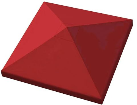 Wasserdichte Pavillon-Schutzhülle für den Außenbereich, Terrasse, Regenschirm, Überdachung, Ersatz, transparenter Polyester-Sonnenschutz, ideal für Pavillon-Schutz, Dunkelgrün (Rot)