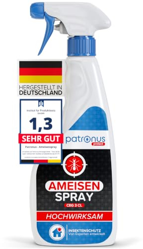 Ameisen-Spray für drinnen & draußen 500ml - effektives Ameisenmittel, zur Abwehr von Ameisen für Haus & Garten mit Sofortwirkung, hochwirksam und laborgeprüft