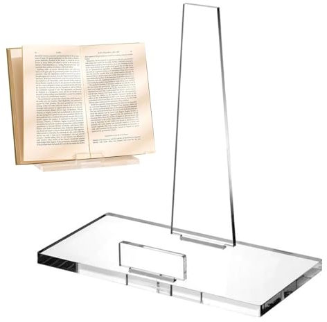 Photo Display Stand,Clear Acrylic Postcard Display Stand | Records Rack Holder, Picture Albums Collection Shelf for Postcards, Photos, Books, Albums