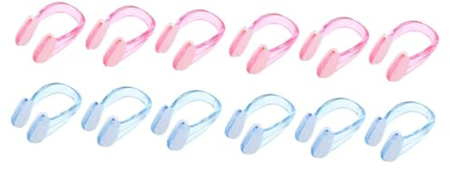 YARNOW Tappo Nasale in Silicone per Adulti per Il Nuoto Piscina Nuotatori Riutilizzabile Nuotata Protezione Protettore Modellabile Adulto Clip del Naso Tappi per Il Naso Pz