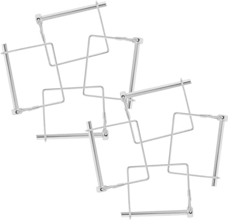 PENIKOKO Perno di Bloccaggio per Rimorchi 8 Pezzi in Ferro Zincato Design di Sicurezza Migliorata e Stabilità per Accessori Trailer Argento 1/4x2-3/4