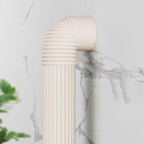 RRrawgff Cinta de Espuma Aislante para tuberías de Exterior, 2 m x 8 cm, para Proteger contra el frío en Invierno y aislar tuberías de Agua fría y Caliente (Blanca).