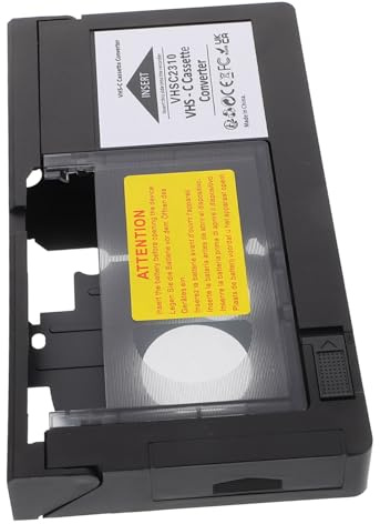 GALPADA Vhs-c Tape Adapter for Camcorders and Video Players Digital Video Conversion Tool for Playback and Recording Compatible with Vhs-c Tapes and Archiving