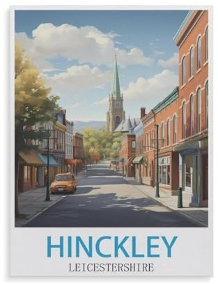 Erwachsene und Kinder Puzzle 1000 Teile Puzzle，Hinckley Leicestershire，einfaches Puzzlespiel Rollenpuzzle Lernspiel Spielzeug Familie Dekoration（50x70cm）-GR12