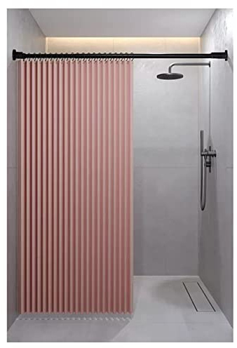 Waterproof Shower Curtain - Foldable Fabric for Apartments & Dorms - Solid Color Divider for Bathtubs - 6 Stylish Color Options for Modern Décor