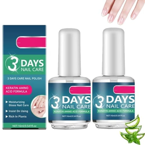 Huile Cuticules Ongles, Huile De Soin Pour Les Ongles 3 Jours Vernis Durcisseur Ongle, Nutrition Oil Soin Des Ongles Polissoir A Ongle De Traitement Pour Réparer Les Fissures Et Cuticule Sèche (2PC)