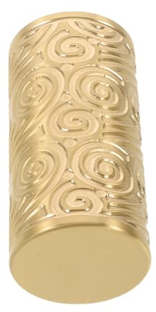 Uonlytech 1pcs Handrail End Caps Pipe End Closure Cap Retro Elegant Round Brass Versatile Decoration Refined Touch for Staircase Balcony Railing Upgrades