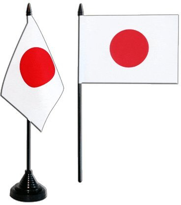 Digni® Drapeau de Table Japon, Mini Drapeau - 10 x 15 cm