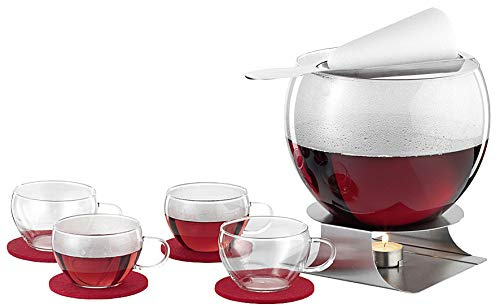 Bohemia 022012011 Feuerzangenbowle-Set, Glas, Transparent, 26 x 23 x 23 cm, 11 Einheiten