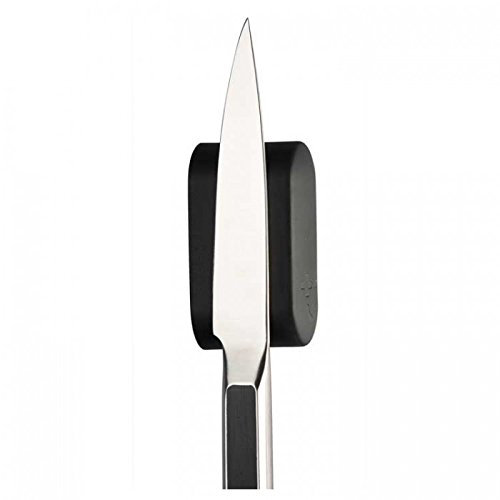 Magnosphere Magnetleiste/Messerhalter/Wand-Messerblock magnetisch 35 x 87 x 45mm - 2 Messer Lassen Sich stets griffbereit in den dafür vorgesehenen Schlitzen aufbewahren, Farbe:schwarz