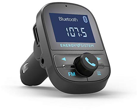 Energy Sistem Car Transmitter FM Bluetooth PRO (Bluetooth-Radio-Adapter, microSD, USB Charger, USB MP3, Folder Navigation, Freisprecheinrichtung, Auto Adapter)