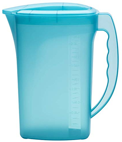 Saft Wasser Eistee Kanne Behälter Kühlschrankkrug Multifunktionsbox mit Deckel 2L Kunststoff